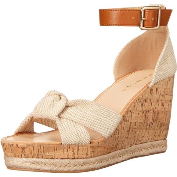 Women's Colette Wedge Sandal - Adjustable Buckle Closure - Picture 2 of 8